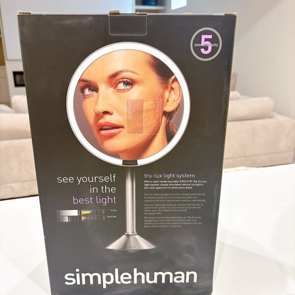 90% NEW SIMPLE HUMAN PRO MAKE UP MIRROR IN PACKAGING - Picture 6 of 14